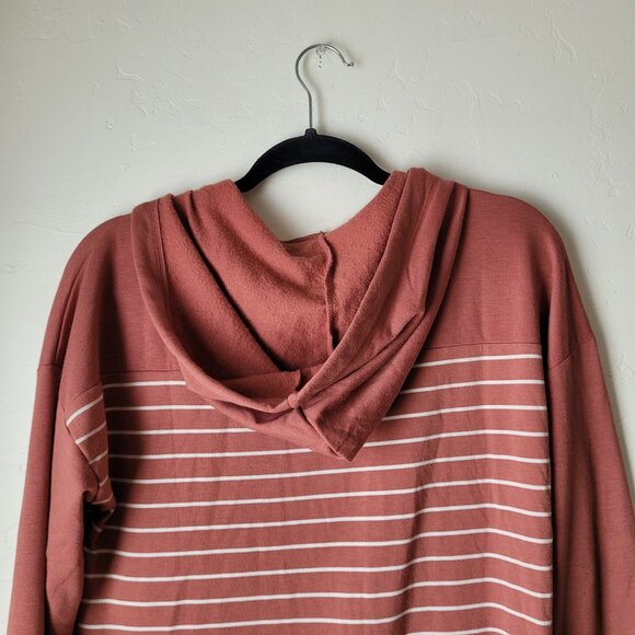 Maurices Stripe Hooded Sweatshirt Dress - Picture 9 of 10